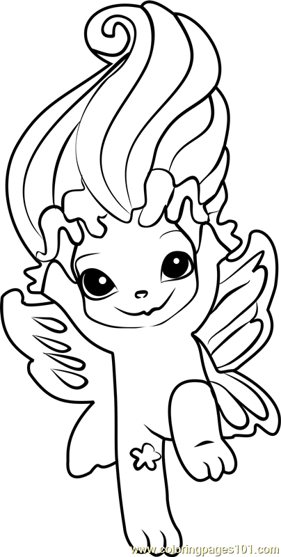 Joy Drop Zelf Coloring Page for Kids - Free The Zelfs Printable