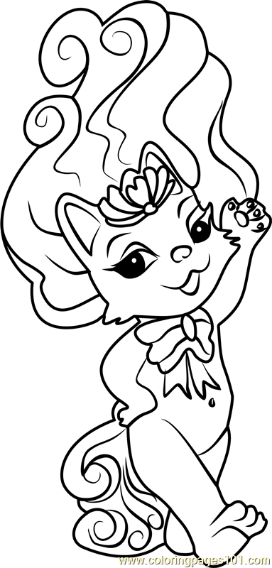 Pretty-Kit Zelf Coloring Page for Kids - Free The Zelfs Printable