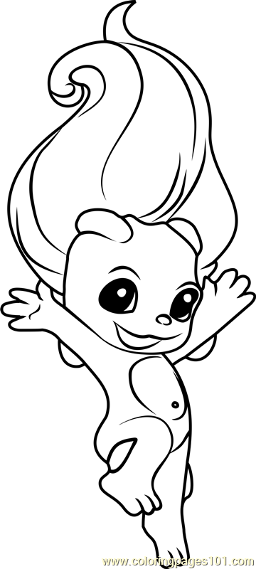 Ribbita Zelf Coloring Page for Kids - Free The Zelfs Printable Coloring