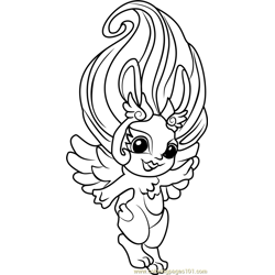 Angel-Hop Zelf Free Coloring Page for Kids