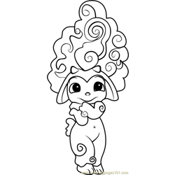 Baabera Zelf Free Coloring Page for Kids