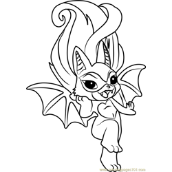 Batrina Zelf Free Coloring Page for Kids
