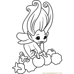 Berry Buttershy Zelf Free Coloring Page for Kids