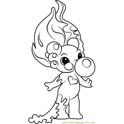 Bubblee Zelf Free Coloring Page for Kids