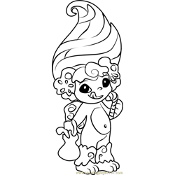 Candy-lou Zelf Free Coloring Page for Kids
