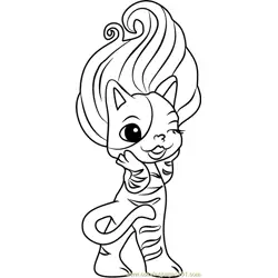 Catsby Zelf Free Coloring Page for Kids