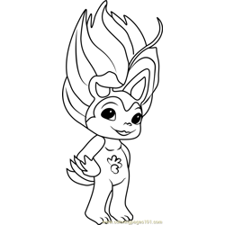 Chi Zelf Free Coloring Page for Kids