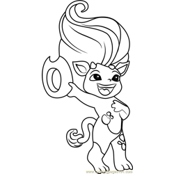 Cindy-Moo Zelf Free Coloring Page for Kids