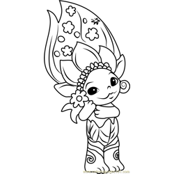 Daisy-May Zelf Free Coloring Page for Kids