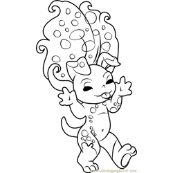 Ditty Dot Zelf Free Coloring Page for Kids