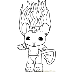 E-vett Zelf Free Coloring Page for Kids