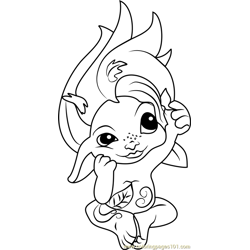 Elfa Zelf Free Coloring Page for Kids