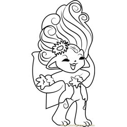 Fairy-Bloom Zelf Free Coloring Page for Kids