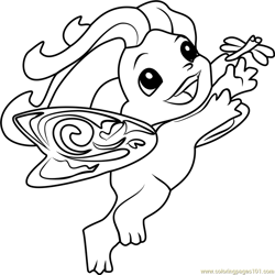 Flitter Zelf Free Coloring Page for Kids