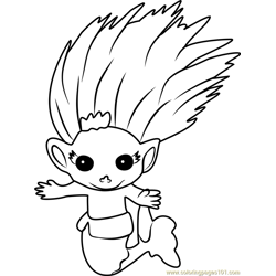 Flitterbelle Zelf Free Coloring Page for Kids