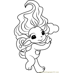 Float Zelf Free Coloring Page for Kids