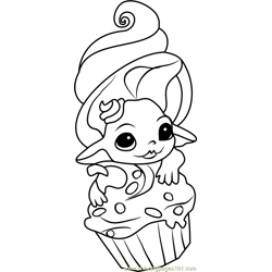 Frostette Zelf Free Coloring Page for Kids