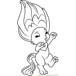Howlie Zelf Free Coloring Page for Kids
