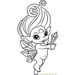 Jewely Zelf Free Coloring Page for Kids