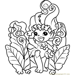 Laylani Zelf Free Coloring Page for Kids