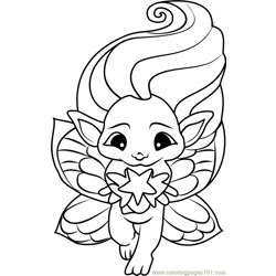 Lunanne Zelf Free Coloring Page for Kids