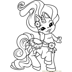 Mary Go-Round Zelf Free Coloring Page for Kids