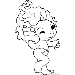 Mermalade Zelf Free Coloring Page for Kids