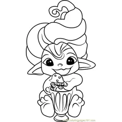 Mint Spellinda Zelf Free Coloring Page for Kids