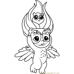 Owlmanda Zelf Free Coloring Page for Kids