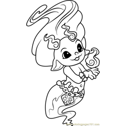 Peak-a-Boo Zelf Free Coloring Page for Kids