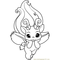 Petal Zelf Free Coloring Page for Kids