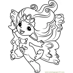 Princess Crystella Zelf Free Coloring Page for Kids