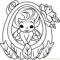 Rainglow Zelf Free Coloring Page for Kids