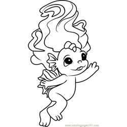 Sealia Zelf Free Coloring Page for Kids