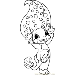 Sneak-A-Boo Zelf Free Coloring Page for Kids