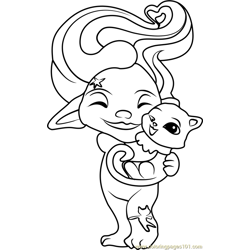 Spellinda Zelf Free Coloring Page for Kids
