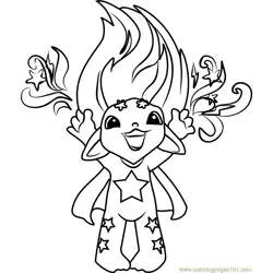 Starkle Zelf Free Coloring Page for Kids