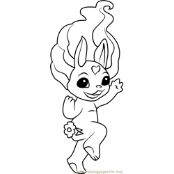 Sugar Bunny Zelf Free Coloring Page for Kids