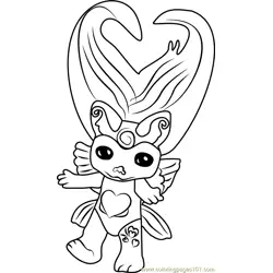 XX Butterluv Zelf Free Coloring Page for Kids