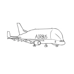 Airbus Free Coloring Page for Kids