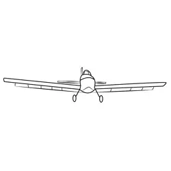 Aircraft Free Coloring Page for Kids