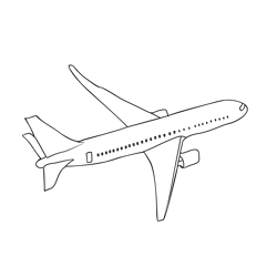 Airplane Free Coloring Page for Kids