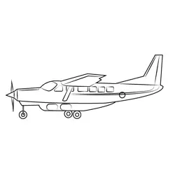 Cirrus Aircraft Free Coloring Page for Kids