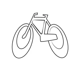 Draw A Bicycle Free Coloring Page for Kids
