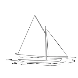 Hobby Boats Free Coloring Page for Kids