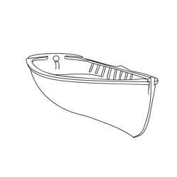 Marine Boat Free Coloring Page for Kids