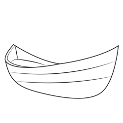 Seaside Boat Free Coloring Page for Kids
