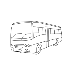 Marcopolo School Bus Free Coloring Page for Kids
