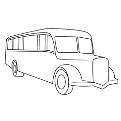 Service Bus Free Coloring Page for Kids