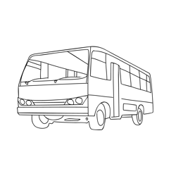 Starline School Bus Free Coloring Page for Kids